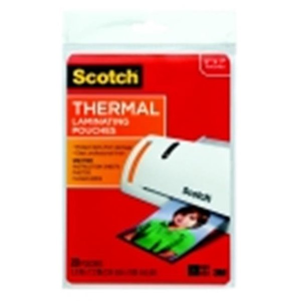 Scotch Scotch Pouches Thermal For Items Up To 5 x 7 In.; Pack Of 20 1388776